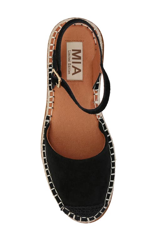 Mia Verona Espadrille Sandal In Black