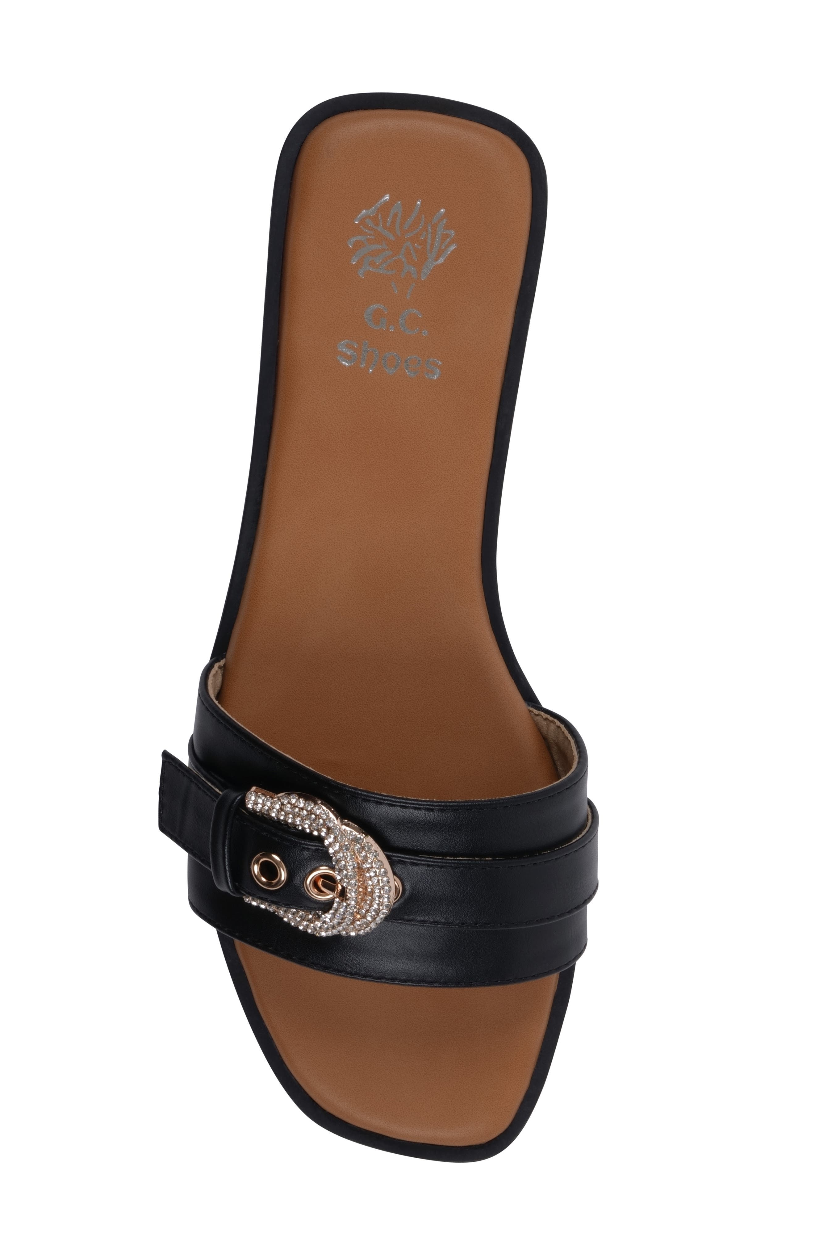 GC SHOES Kenna Slide Sandal, Alternate, color, Black