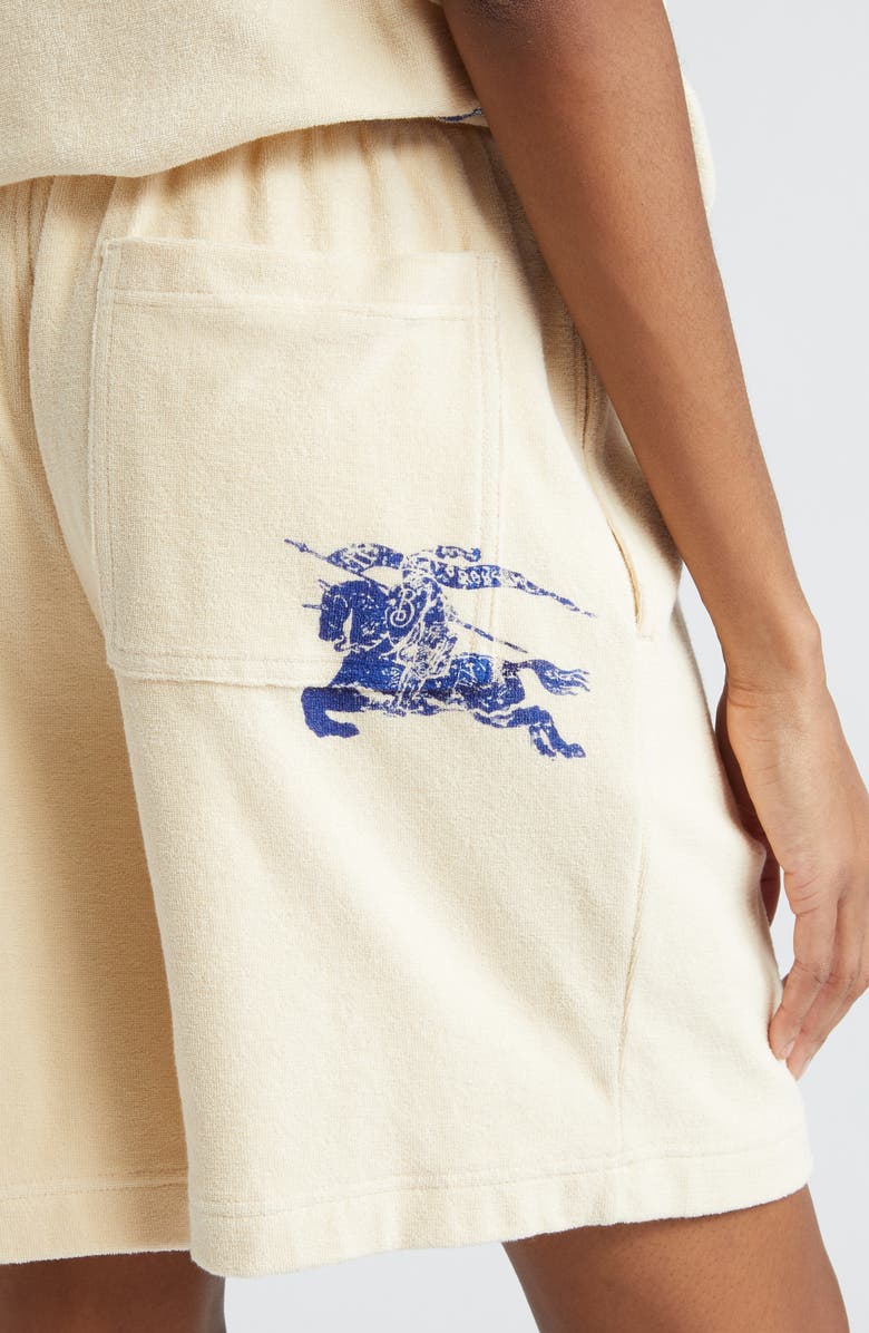 Burberry Equestrian Knight Design Cotton Sweat Shorts, Alternate, color, 