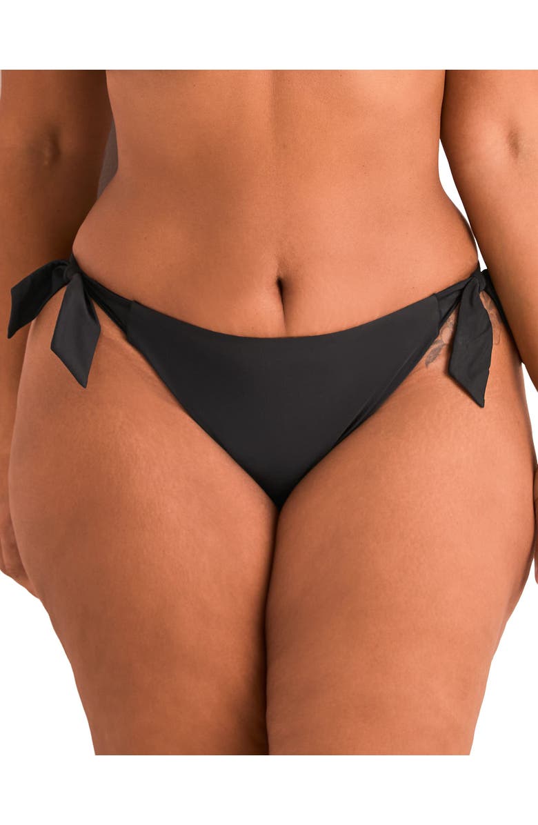 Adore Me Perry Swimwear Bikini Bottom, Main, color, Black