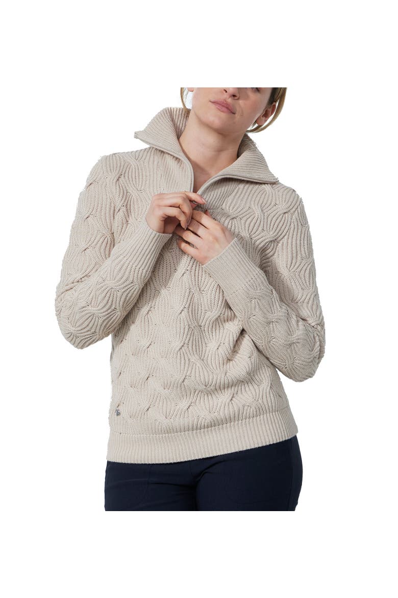 Ermont Unlined Womens Golf Sweater, Main, color, Raw Beige