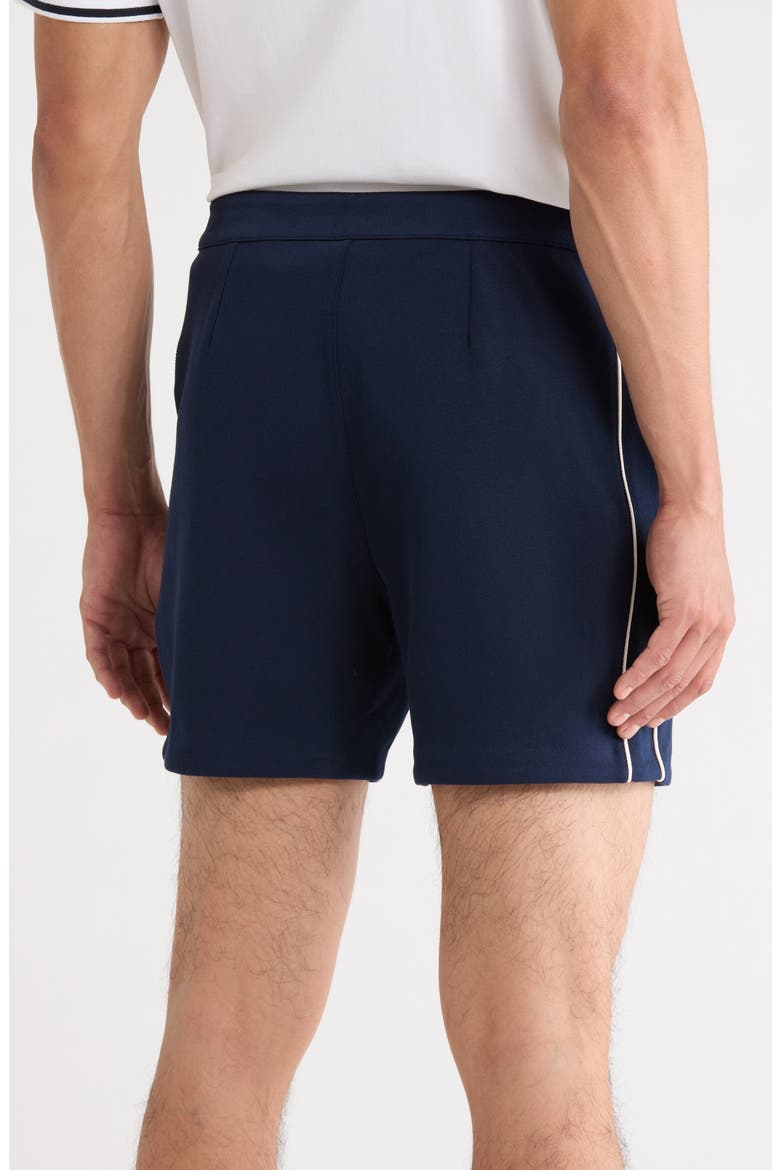 Pipe Trim Shorts, Alternate, color, NAVY BLUE