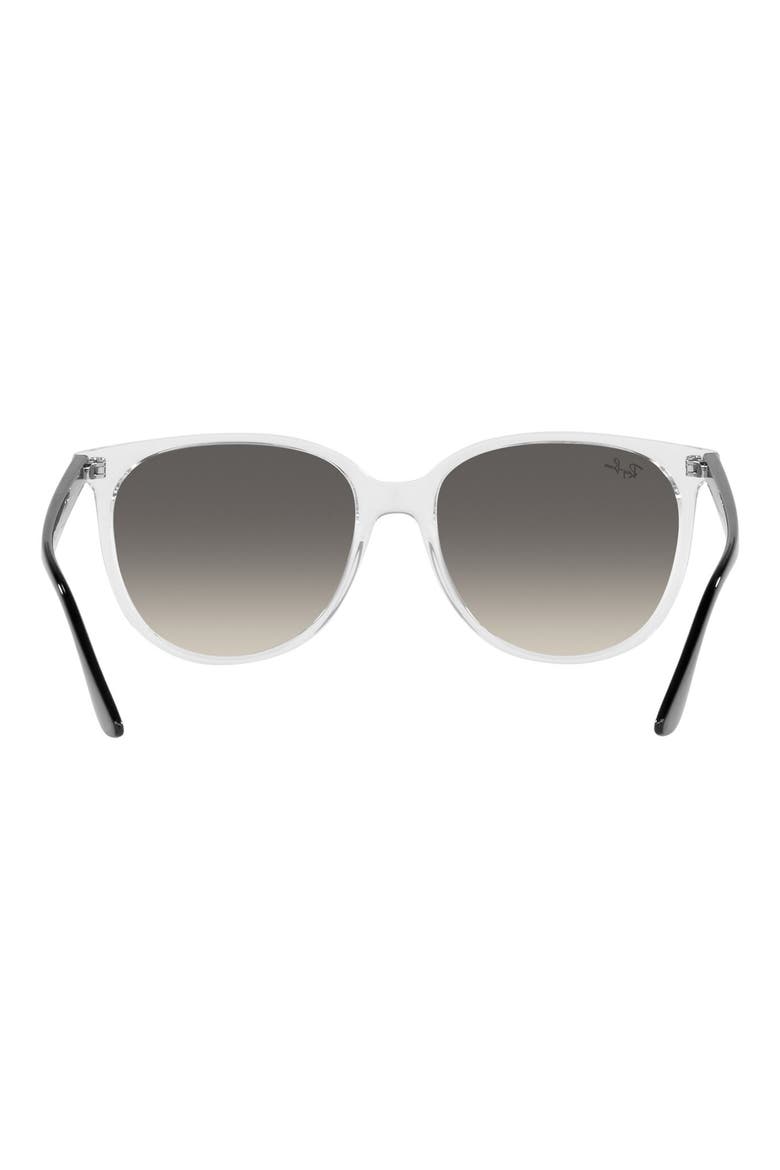 54mm Gradient Square Sunglasses, Alternate, color, TRANSPARENT / GREY GRADIENT