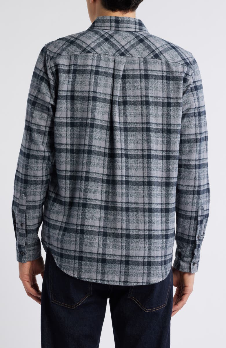 AG Aiden Plaid Cotton Button-Up Shirt, Alternate, color, Tartan Plaid Dark Grey Multi