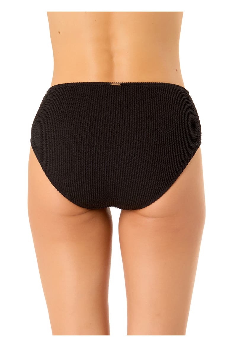 Women's Live In Color Textured Midrise Swim Bottom, Alternate, color, Black