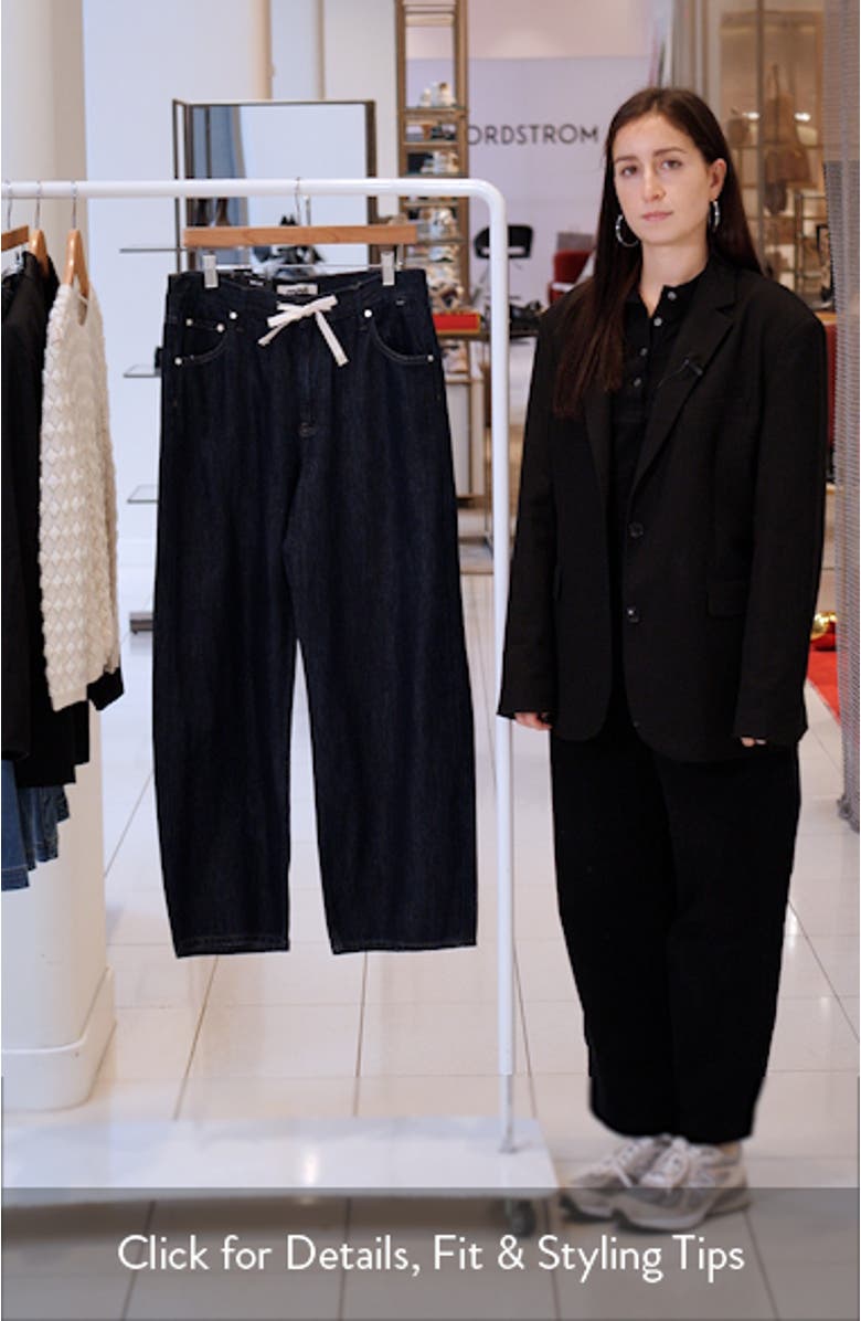 Nella Drawstring High Waist Jeans, sales video thumbnail