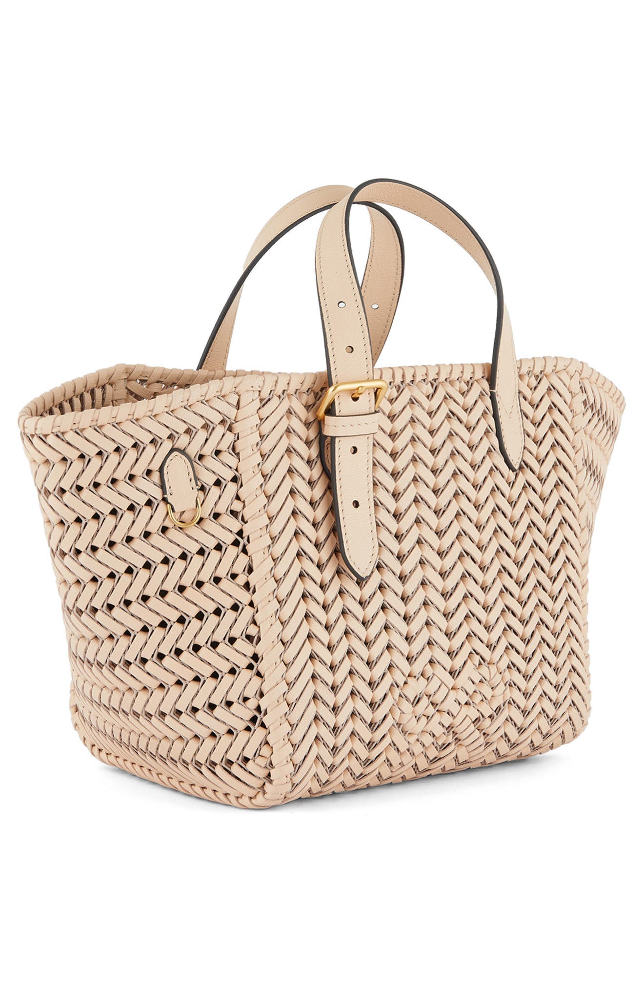Anya Hindmarch Small The Neeson Woven Leather Tote, Alternate, color, 