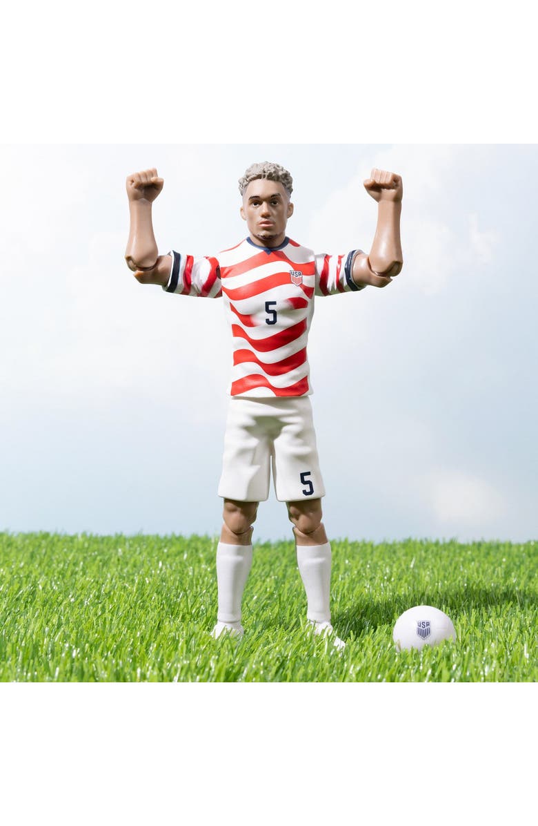 Banbo Toys Sockers 2026 USMNT Antonee Robinson Home Jersey 8" Soccer Action Figure, Alternate, color, Red