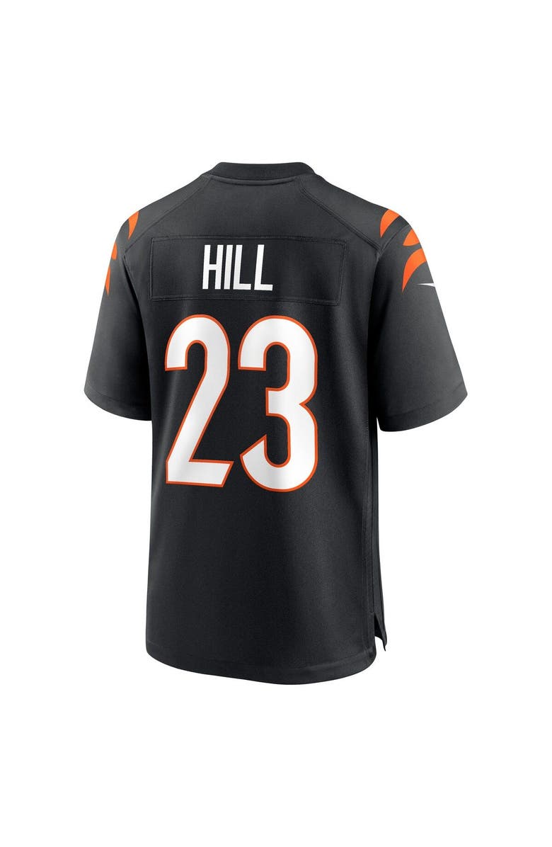 Nike Men's Nike Daxton Hill Black Cincinnati Bengals Player Game Jersey, Alternate, color, 