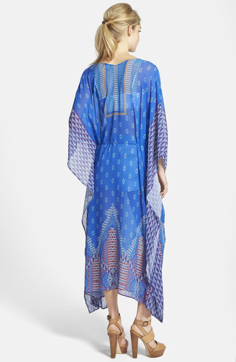 ASTR the Label ASTR Tie Waist Caftan Dress, Alternate, color, 