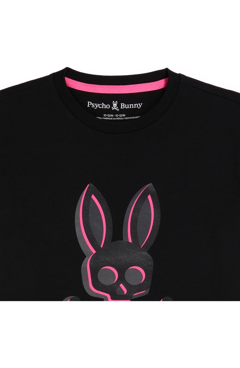 Psycho Bunny Kids
 Gel Print Graphic T-Shirt, Alternate, color, Black