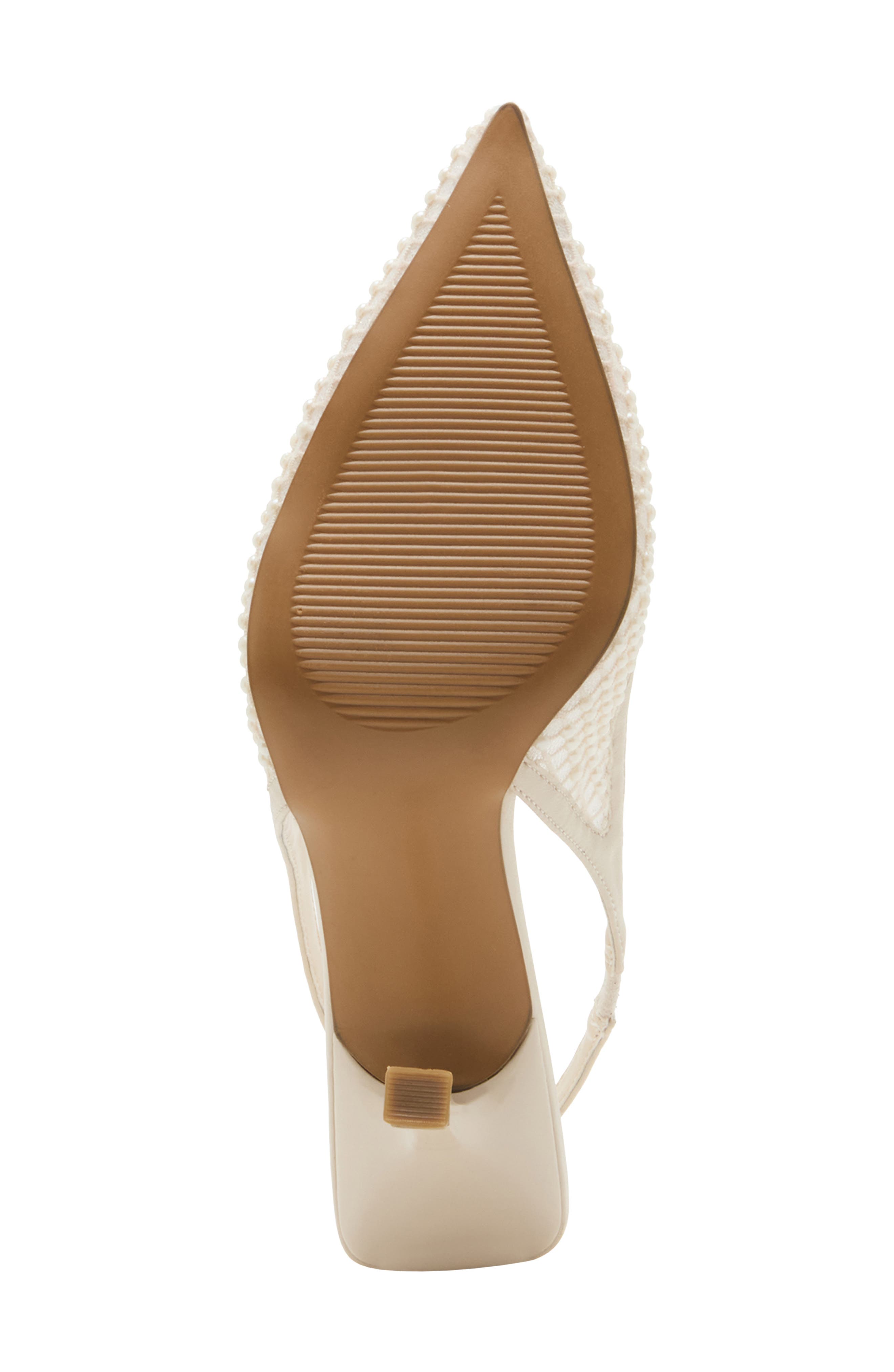 Itzy Pointed Toe Slingback Pump, Alternate, color, PEARL