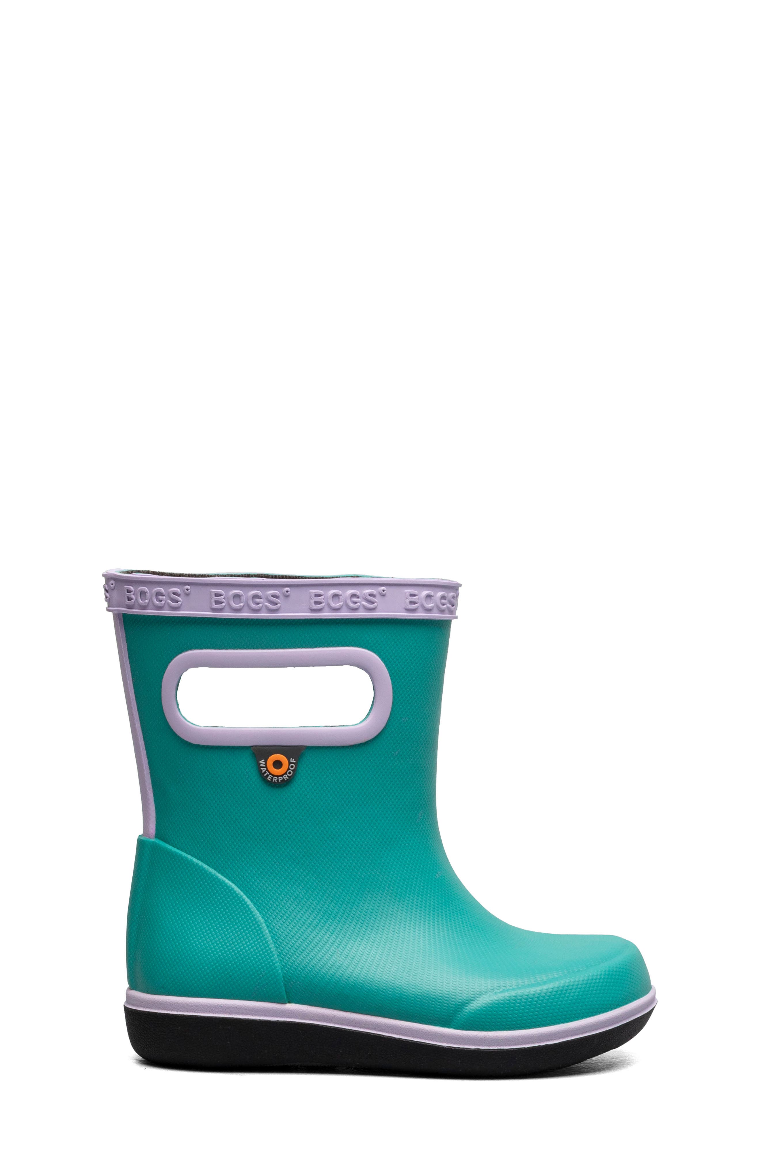Kids' Skipper II Waterproof Rain Boot, Alternate, color, TEAL