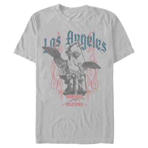 Men's Lost Gods Angel and Flames  Graphic T-Shirt