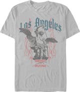 Lost Gods Men's Lost Gods Angel and Flames  Graphic T-Shirt
