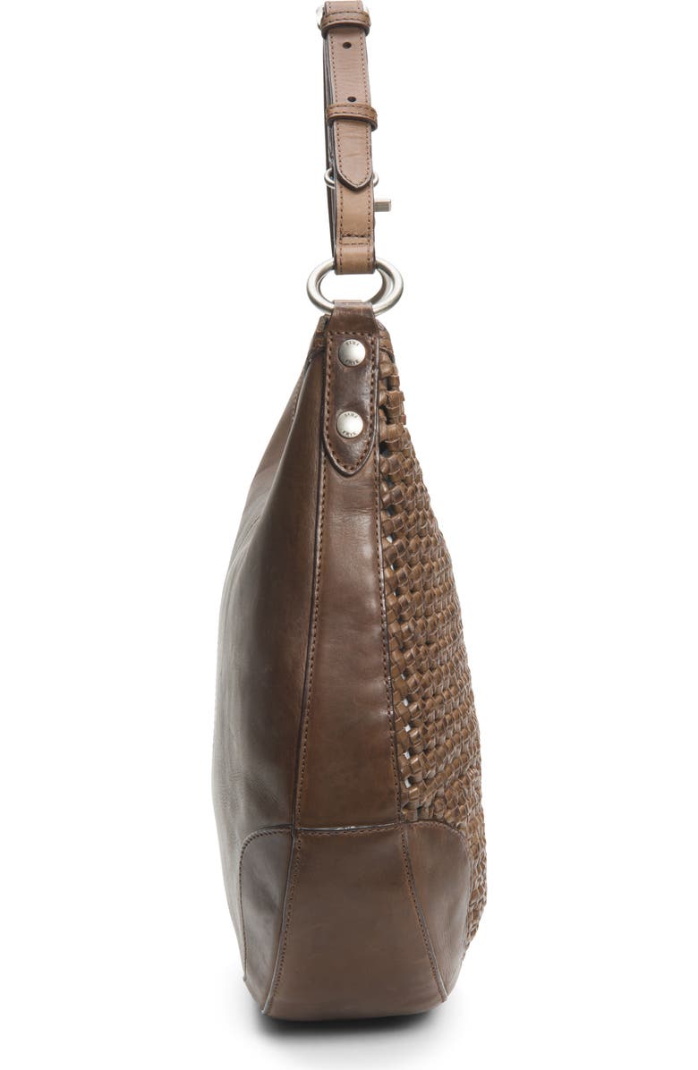 Frye Melissa Woven Leather Hobo, Alternate, color,