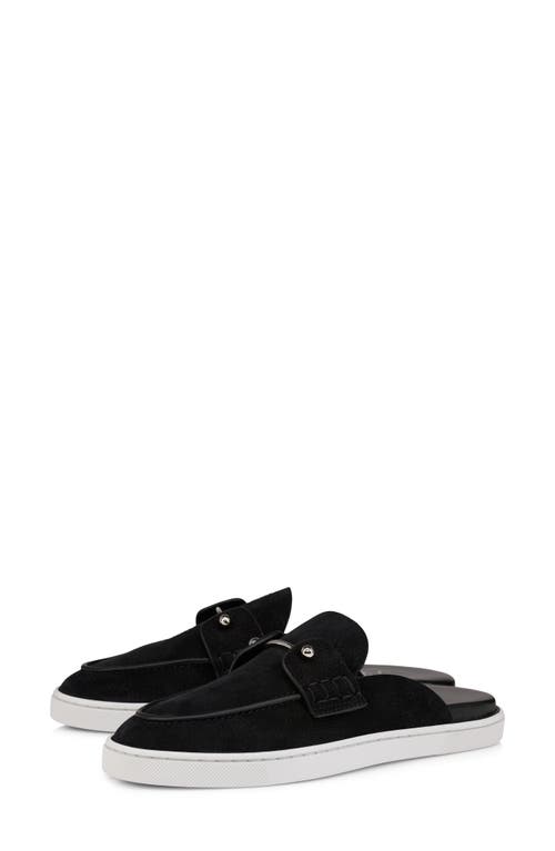 Christian Louboutin Chanme Sneaker Loafer Mule In Black