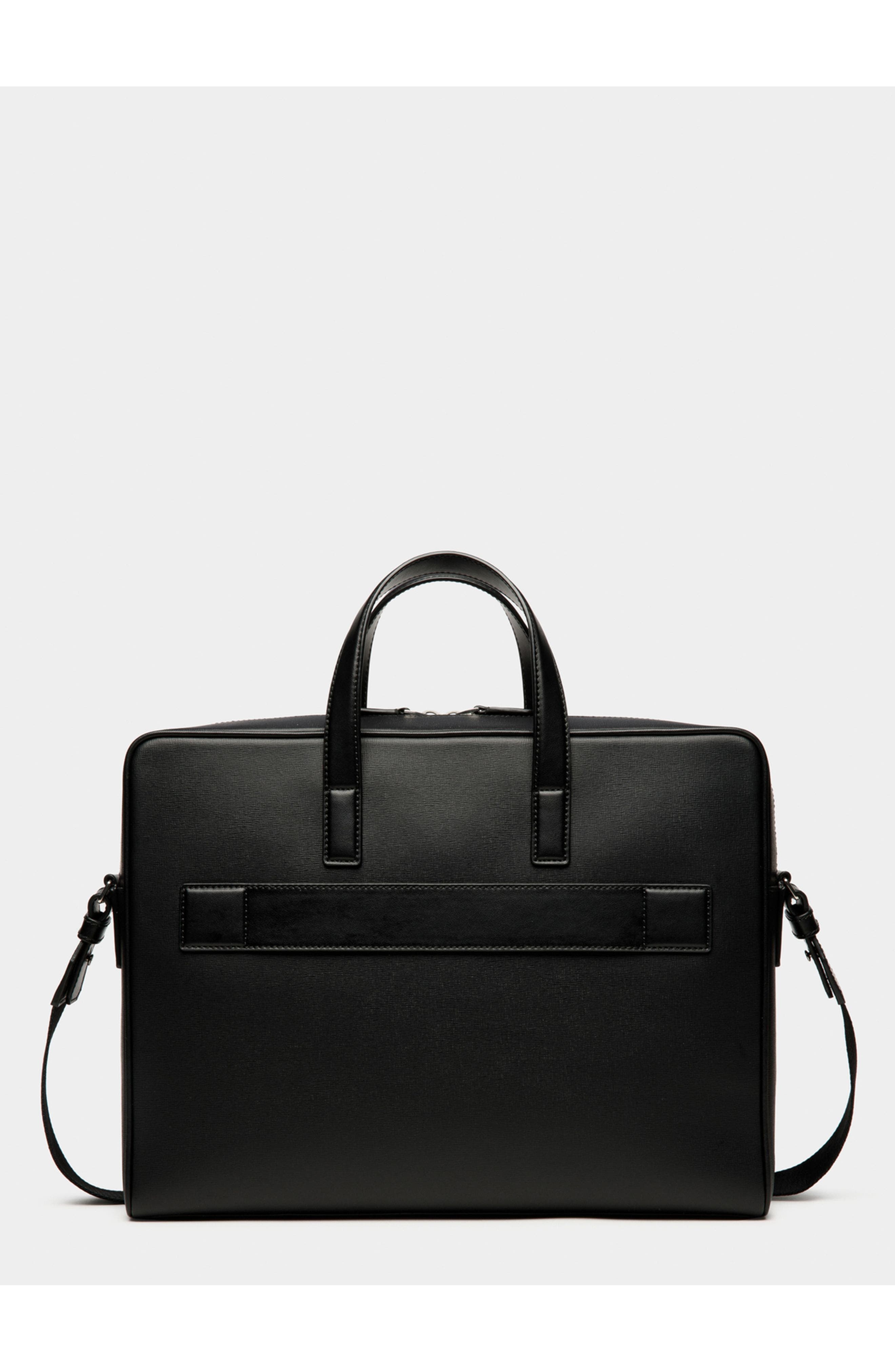 Bally Mythos Briefcase, Alternate, color, Black+Palladio