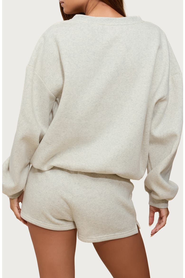 Bronte V-Neck Sweatshirt, Alternate, color, GRAY-MELANGE