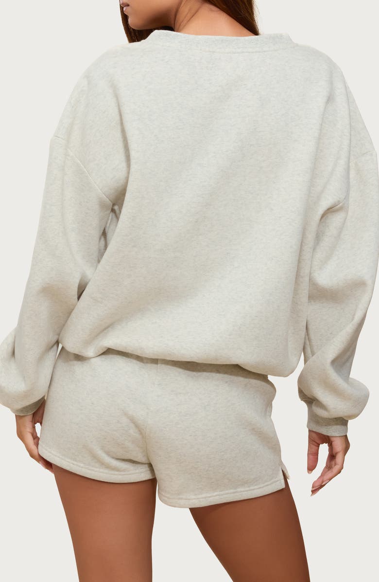 EDIKTED Bronte V-Neck Sweatshirt, Alternate, color,