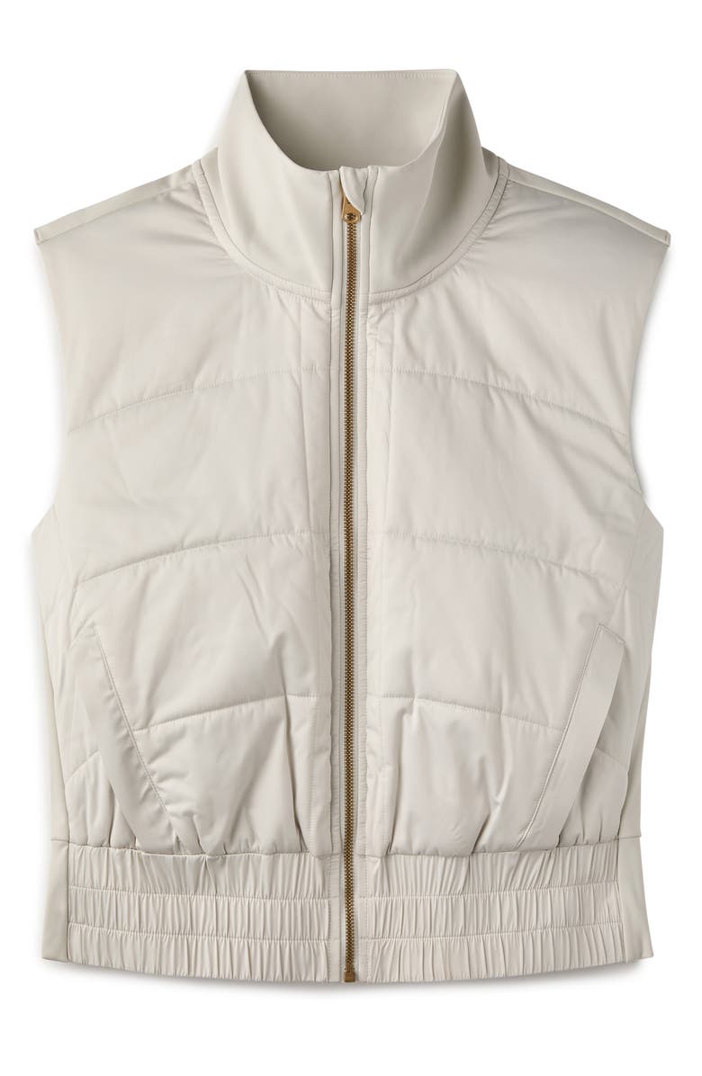 Rhone Chalet Quilted Water Repellent Vest, Alternate, color, Salt