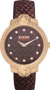 VERSUS Versace Women's Leather Strap Watch, 38mm