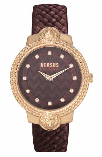 VERSUS Versace Women's Leather Strap Watch, 38mm