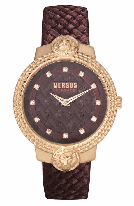 VERSUS Versace Women's Leather Strap Watch, 38mm