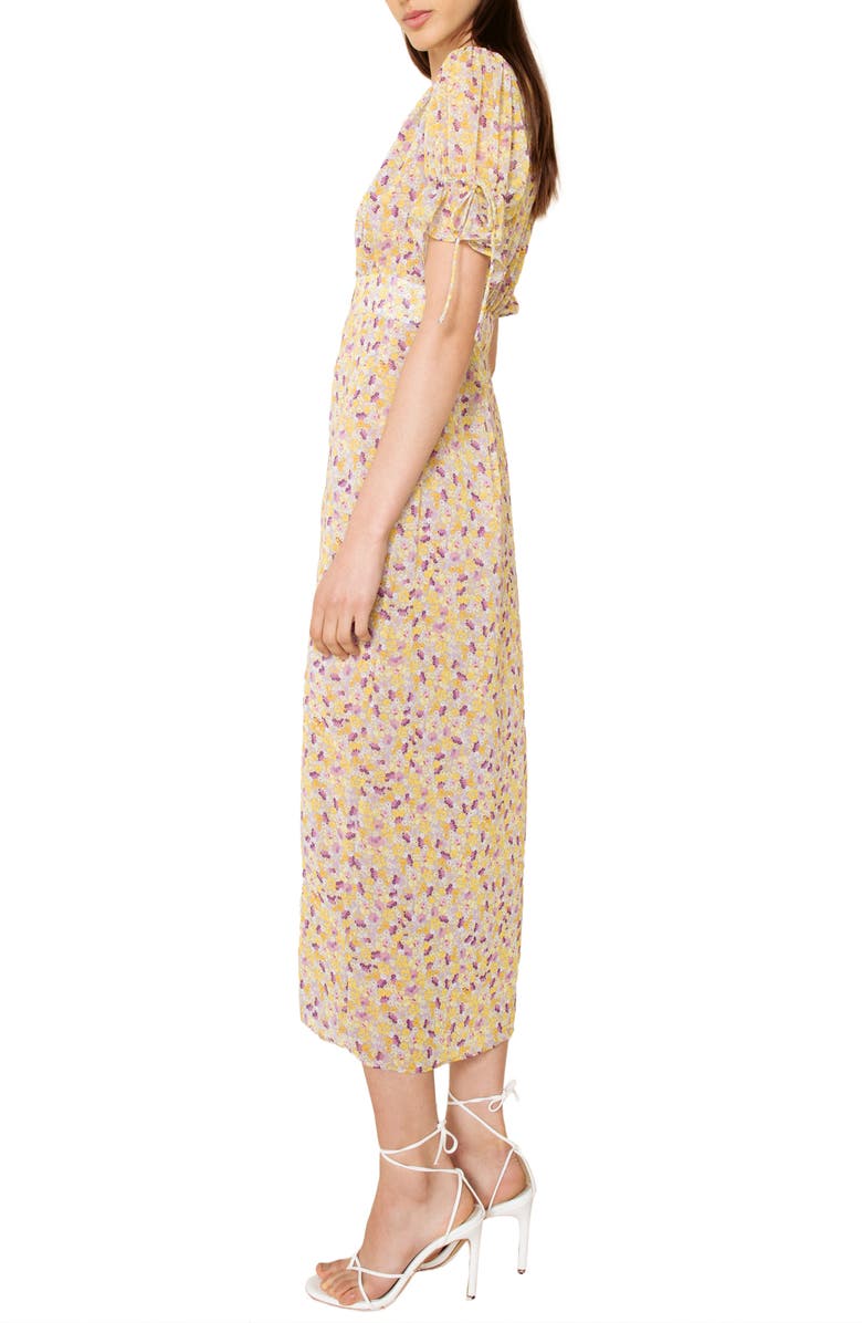 The East Order Arlo Floral Print Midi Dress, Alternate, color, 