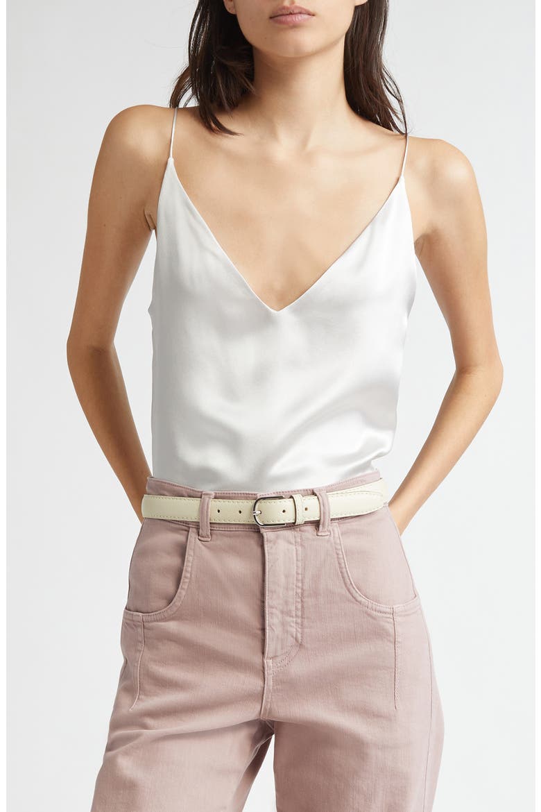Silk Camisole, Main, color, PEARL GREY