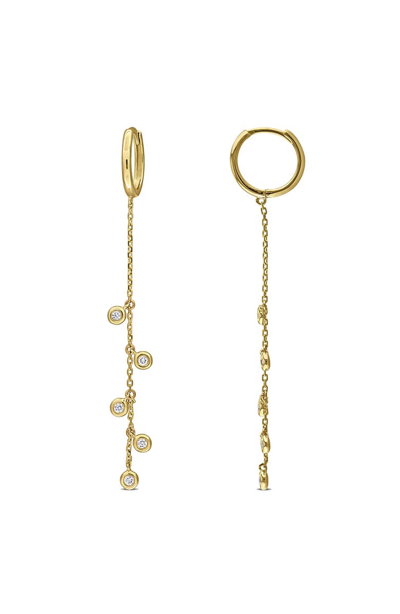 Julianna B. Lab-Grown Diamond Drop Earrings 14k, Main, color, Yellow Gold