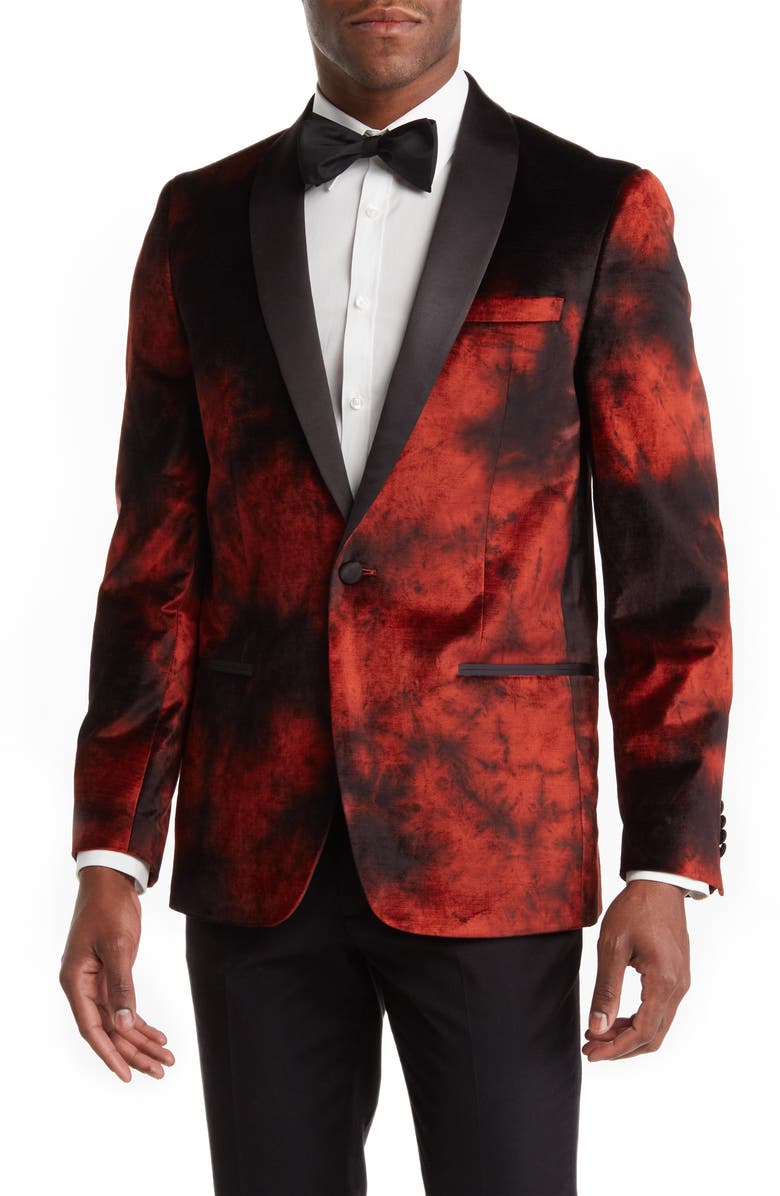 Vince Camuto Powis Satin Shawl Lapel Dinner Jacket, Main, color, 