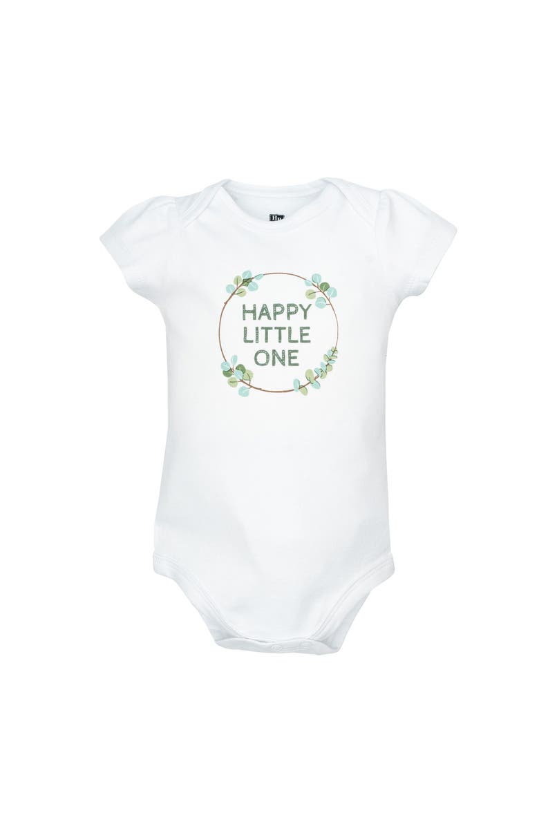 Hudson Baby 5Pk of Gentle Cotton One-Pieces, Alternate, color, Eucalyptus