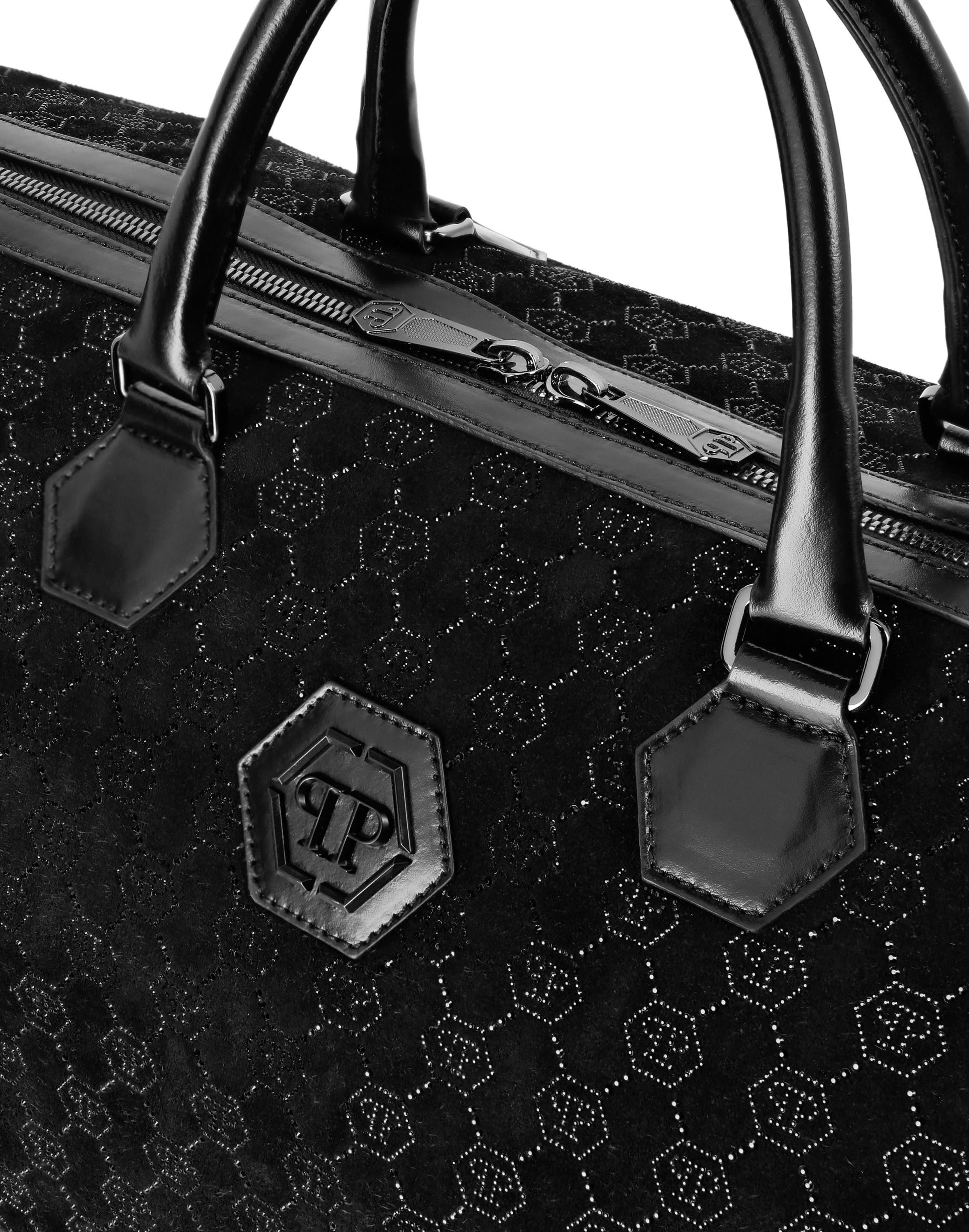 Handle Bag Monogram Men, Alternate, color, black/black