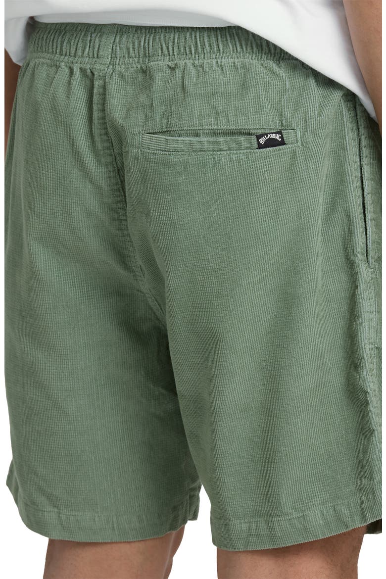 Larry Layback Cotton Corduroy Shorts, Alternate, color, MOSS