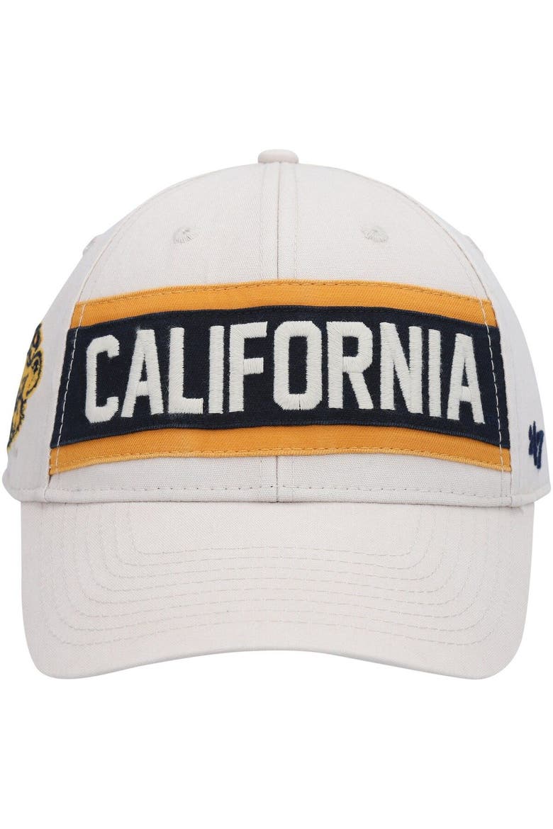 Men's '47 Cream Cal Bears Crossroad MVP Adjustable Hat, Alternate, color, Cream