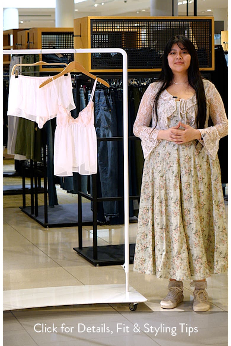 Emmy Lace Trim Chiffon Short Pajamas video