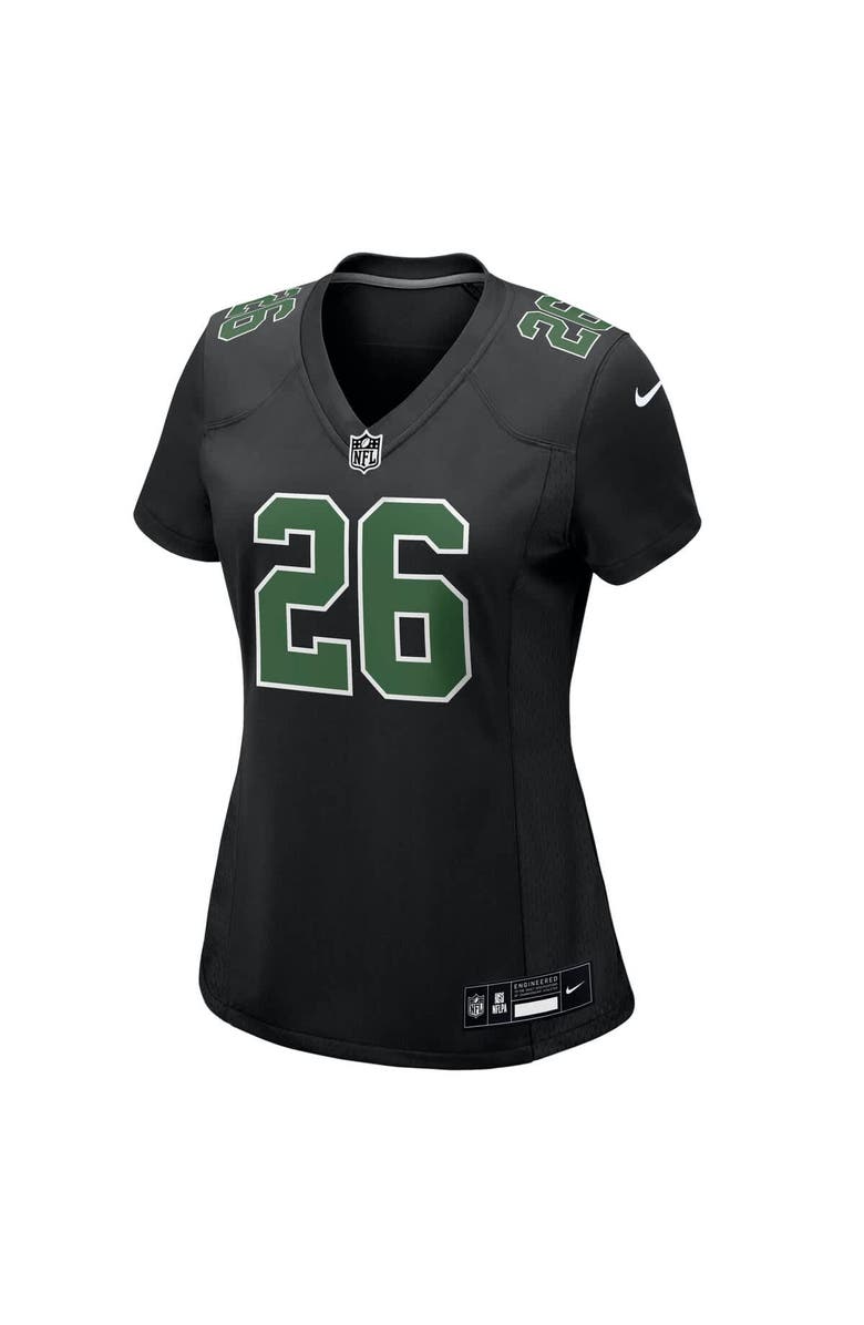 Nike Women's Nike Saquon Barkley Carbon Black/Kelly Green Philadelphia Eagles Fashion Game Jersey, Alternate, color,