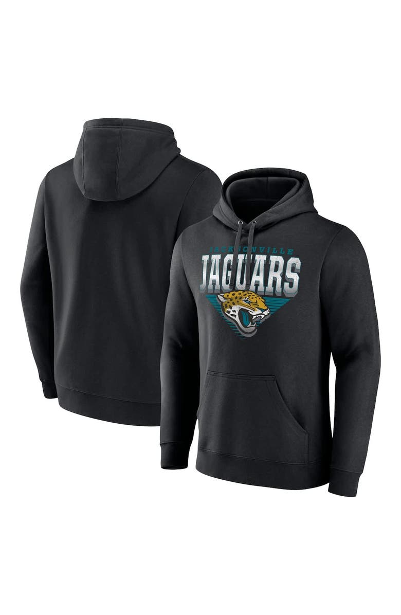 FANATICS Men's Fanatics Black Jacksonville Jaguars Geometric Chrome Pullover Hoodie, Main, color, 