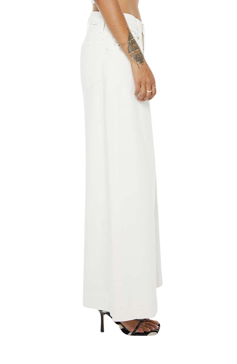 MOTHER Lil Headliner Sneak Wide Leg Jeans, Alternate, color, Cream Puffs