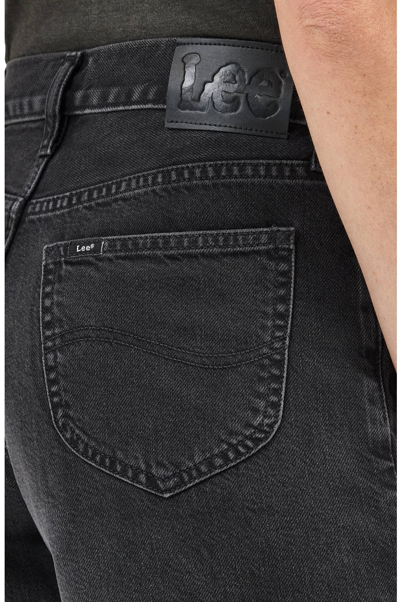 Slouch Denim Bermuda Shorts, Alternate, color, DARK MEMORY