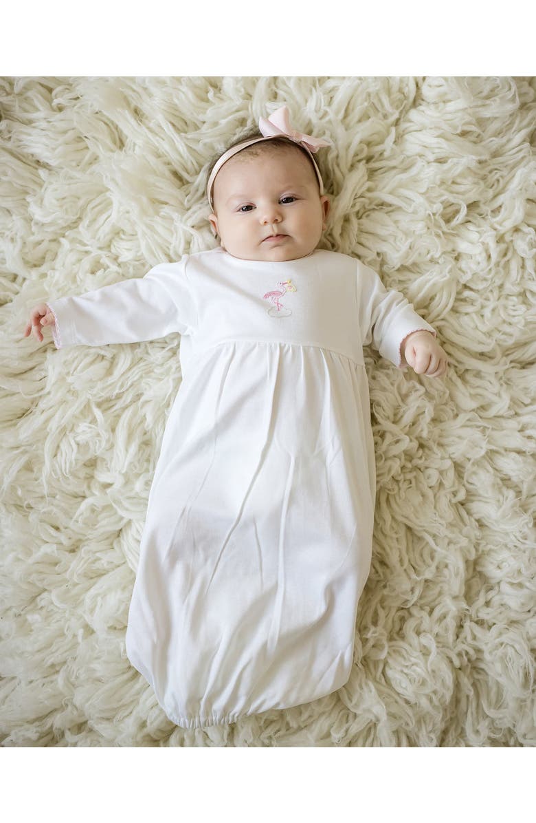 Cuclie Just Delivered Gown, Alternate, color, White & Pink