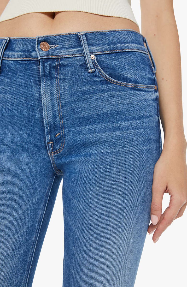 MOTHER The Dazzler Mid Rise Ankle Straight Leg Jeans, Alternate, color,