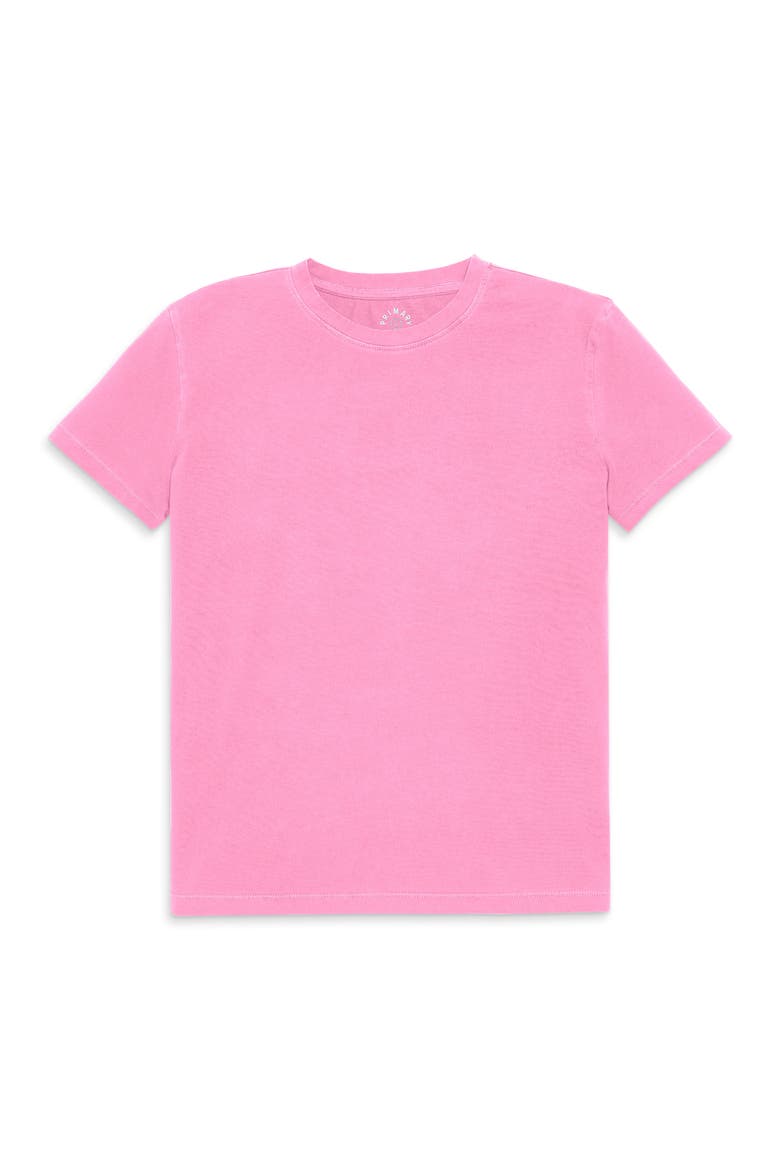 Women's Fit Easy Crewneck Tee, Main, color, Garement Dye Pink Lemonade