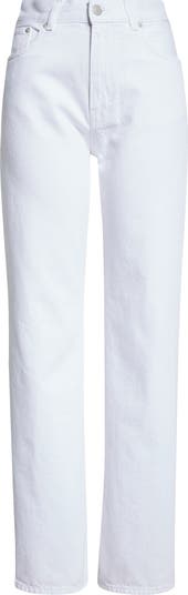VIP【関税送料無料】希少 Haikure Optical white Korea jeans Haikure Korea High Waist Straight Leg Jeans | Nordstrom