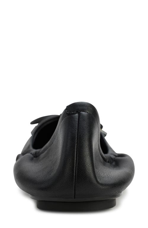 Karl Lagerfeld Paris Velma Metallic Ballet Flat