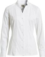 Anne Klein Button-Up Poplin Blouse