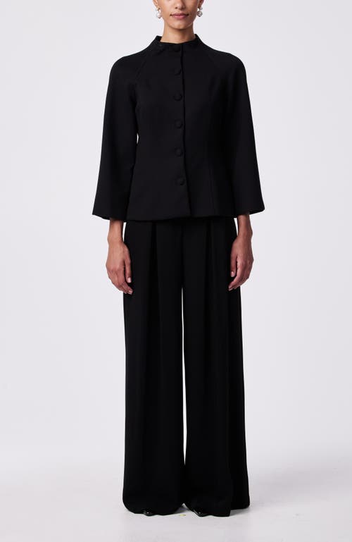 Trina Turk Woods Ponte Jacket In Black