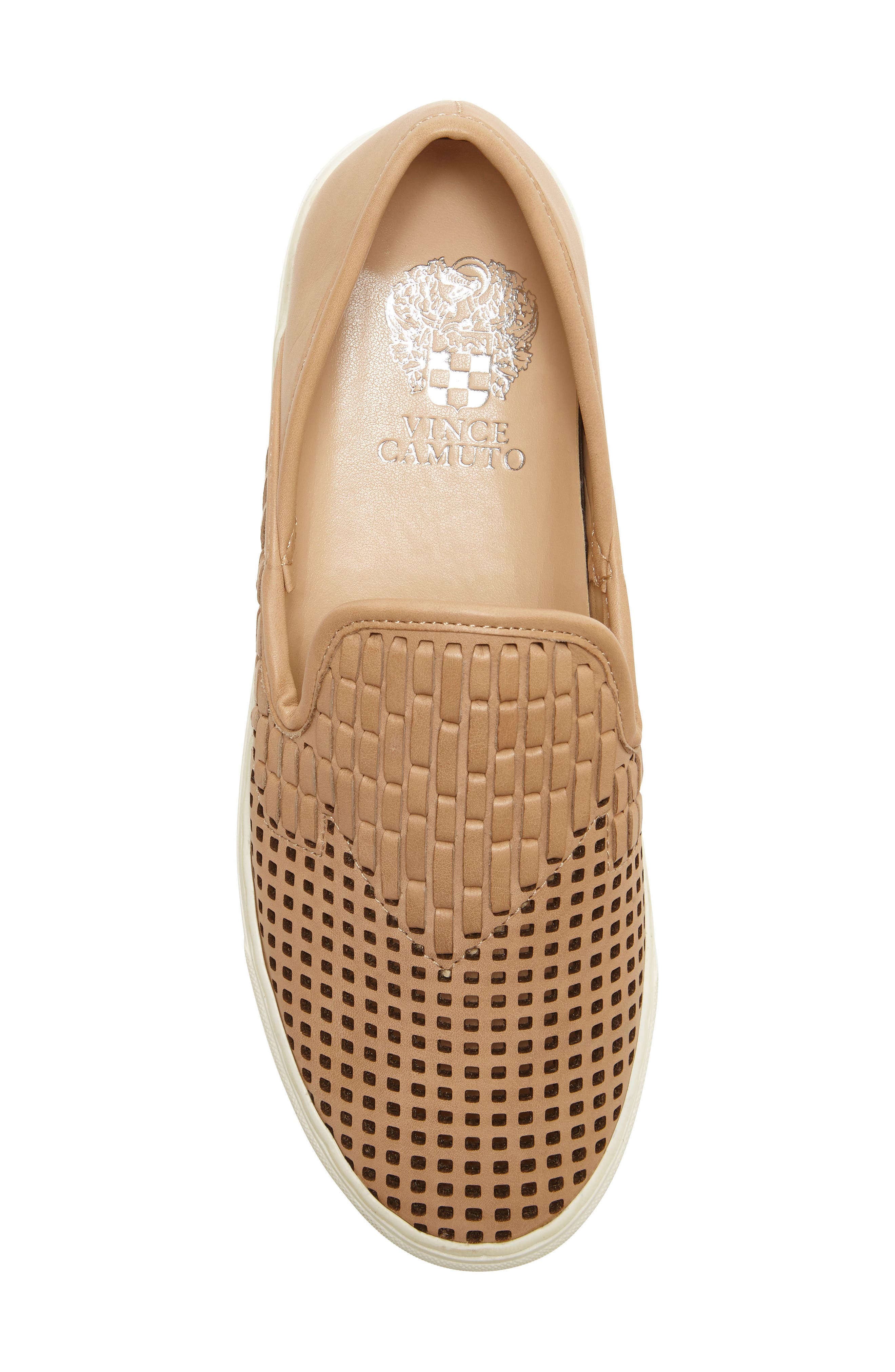 Bristie Sneaker, Alternate, color, NATURAL LEATHER