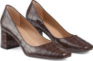 LK Bennett Sally Croc Embossed Pump